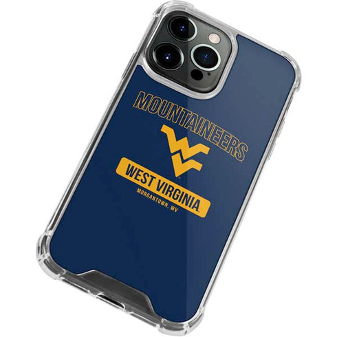West Virginia University Mountaineers Logo iPhone 13 Pro Max Clear Case